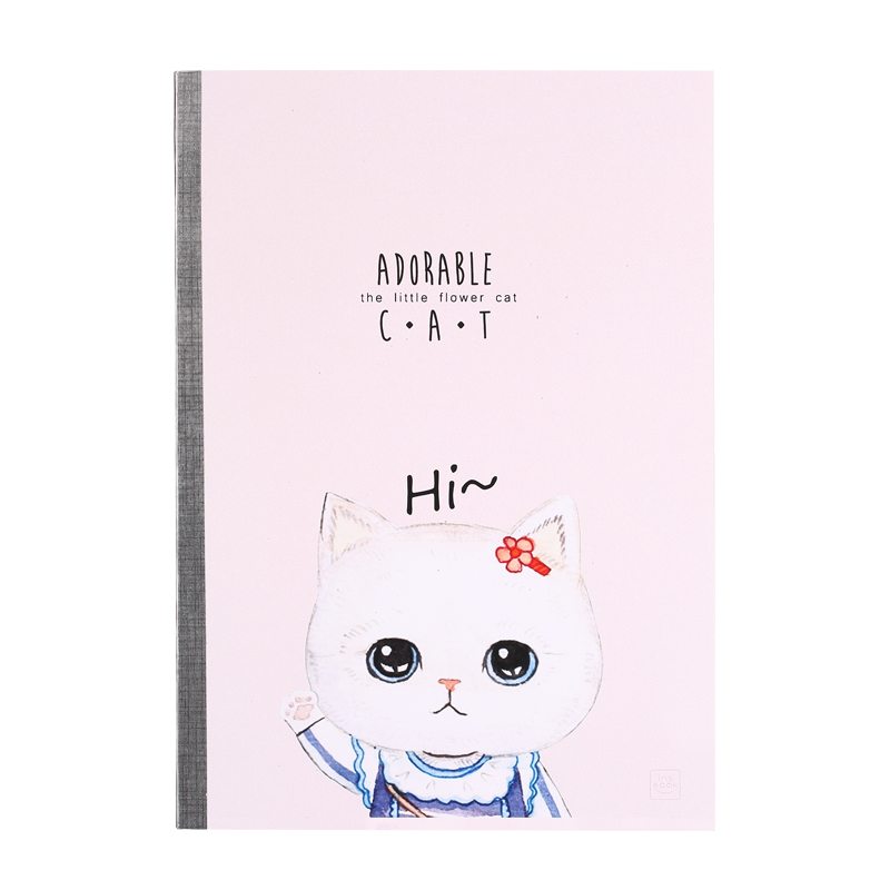 齐心 CWA540-1 可爱猫系列无线装订本 A5 40张 配