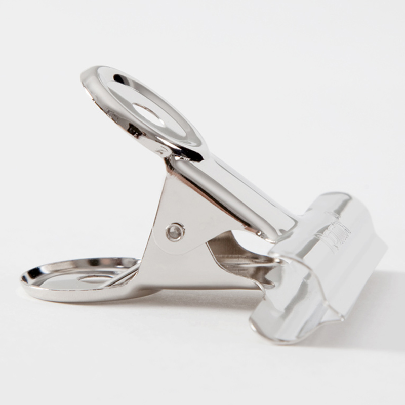 齐心 B3613 圆形票夹/铁票夹 3# 6只/袋 镍