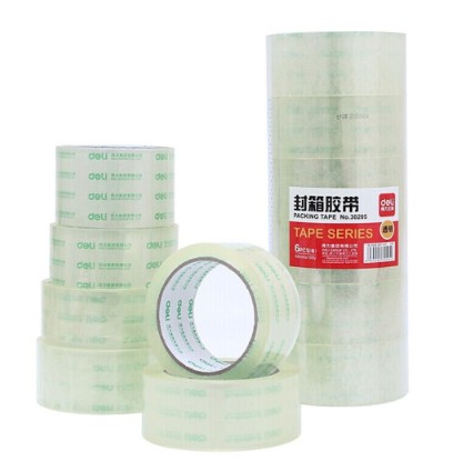 得力30173封箱胶带45mm*60y*50um(6卷/筒)