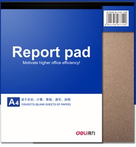 得力7711便条本(蓝)195*279mm(本)