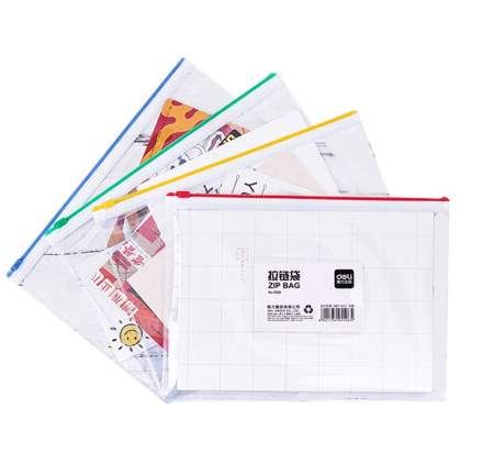 得力5674拉链袋(透明)(只)