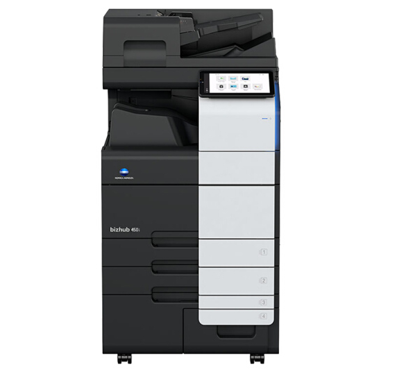 柯尼卡美能达黑白复印机bizhub450i（主机+双面器+双面自动输稿器+双纸盒+1年质保/1年上门服务）