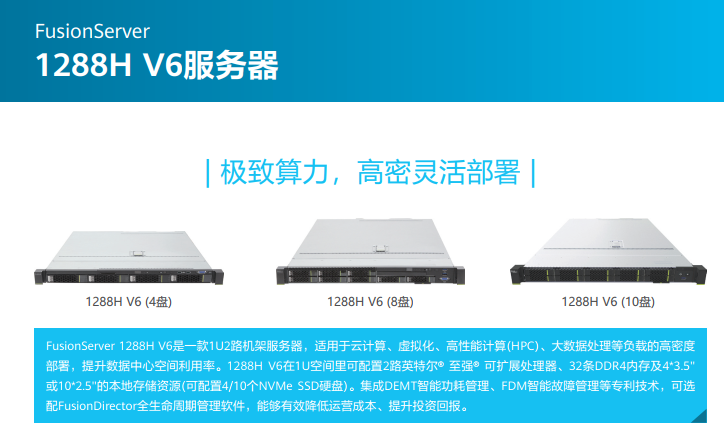 超聚变服务器 2288HV6（含两个虚拟化授权）（2x服务器白金900W/2x英特尔至强铂金8352Y/16xDDR4 RDIMM-64GB/2x固态硬盘-960GB/1xXR150/）
质保期：三年
包含：安装调试实施等服务