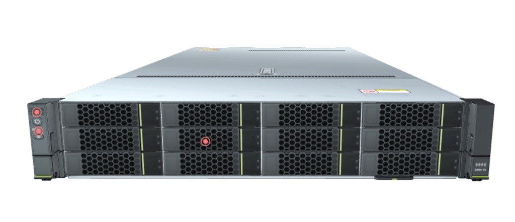 超聚变服务器 2288H V62*英特尔至强银牌4314(2.4GHz/16-Core/24MB/135W)，4*32G DDR4内存，2*960G SATA SSD固态硬盘，8*4T SATA 7.2K 硬盘，2*PCIE双口万兆网卡（含2个光模块），1*板载双口千兆网卡/免费质保期：三年