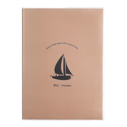 齐心 CJA540-5 梦幻系列牛皮纸胶装本 A5 40张 配