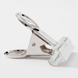 齐心 B3613 圆形票夹/铁票夹 3# 6只/袋 镍