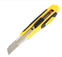 得力2047美工刀(黄色)(把)