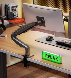 NBF80显示器支架 电脑支架 桌面升降显示器支架臂 旋转电脑架 显示器底座增高架屏幕支架 17-32英寸*14/绿联高清线*40