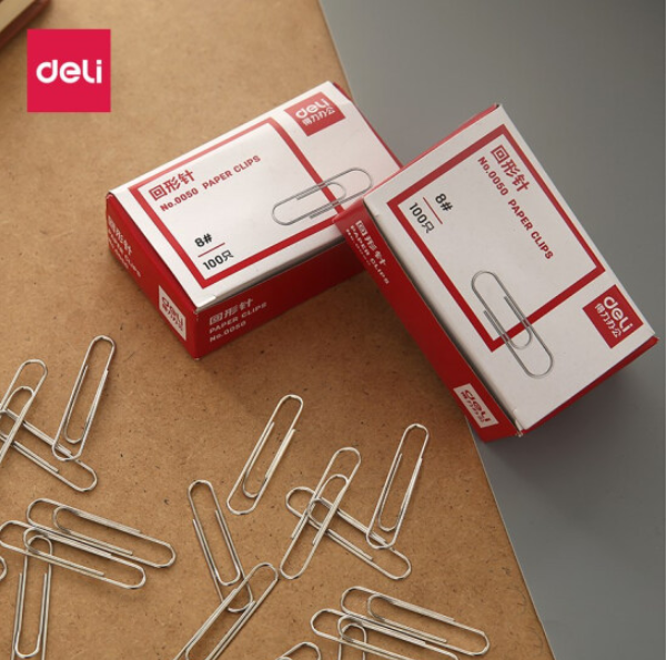 得力0050回形针(100枚/盒)