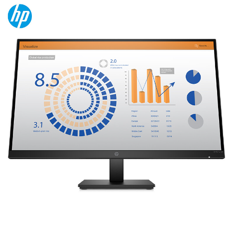 惠普HP P27q G4 显示器 (27"宽屏16:9 LED背光IPS液晶显示器,三边超窄边框,VGA,HDMI 1.4(支持HDCP)接口,有HDMI线缆,300nits,1000:1,1千万:1(动态对比度),5ms,屏幕高度可调整,轴心旋转,左右旋转,2560x1440)3年保修