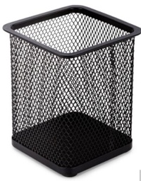 得力9174方形笔筒(黑)(只)