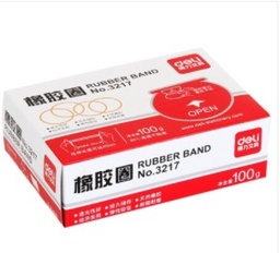 得力3217橡胶圈(黄)(100g/盒)