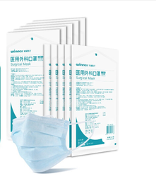 稳健（Winner）灭菌纸塑蓝医用外科口罩17x9-3P挂耳,10S,EO，10只/袋,25袋/中袋,8中袋/箱,2000只/箱